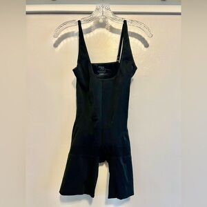 Assets by Spanx Black Shape-wear Open-bust Body Suit Intimate Apparel